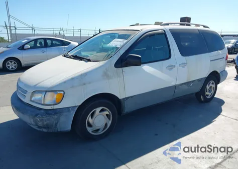 2000 Toyota Sienna Le из США, поврежденный, VIN 4T3ZF13C6YU233132